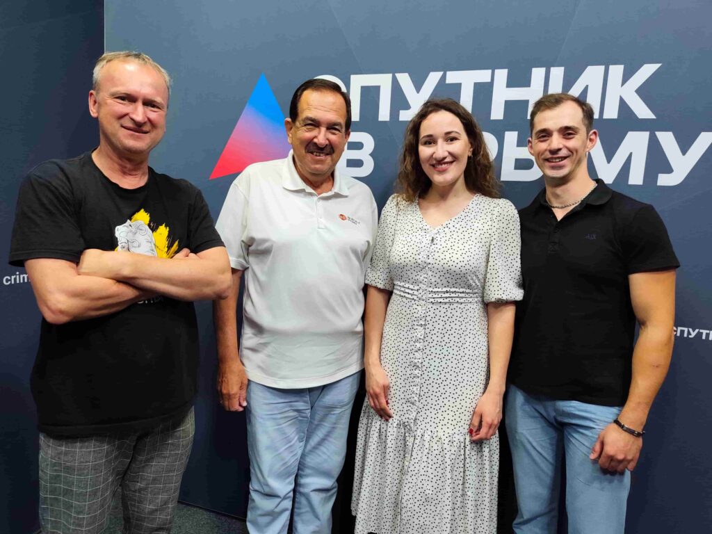 Владимир Косов, Ксения Митковская и Виктор Феклушин в ток-шоу «От и До»